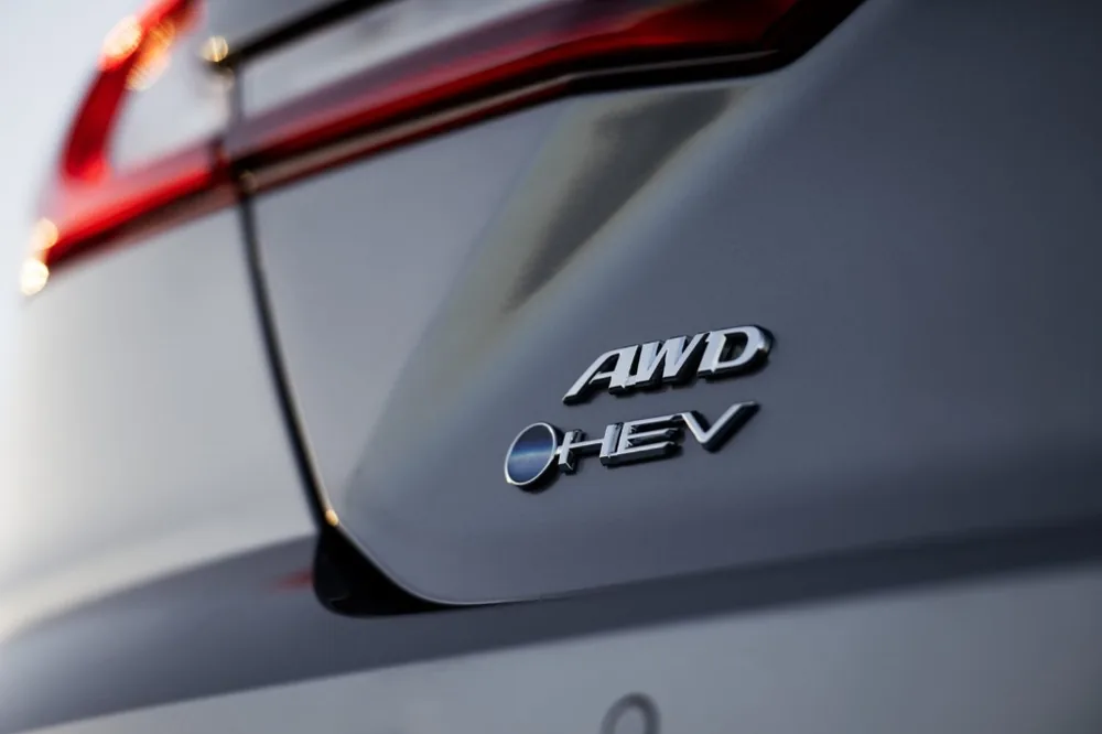 Toyota Camry Electronic On-Demand All-Wheel Drive Hybrid EV badge